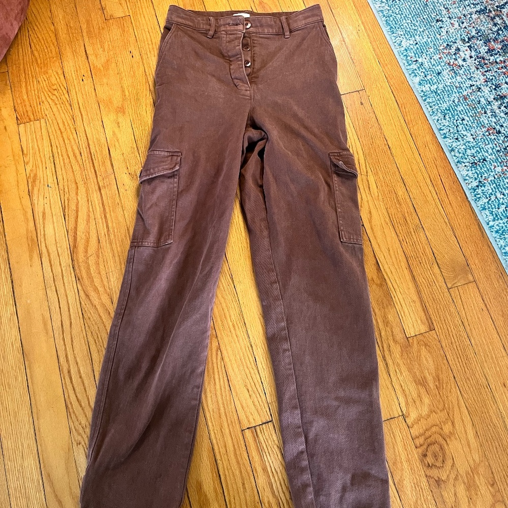 Wilfred Modern Cargo Pants sz 6 in rust